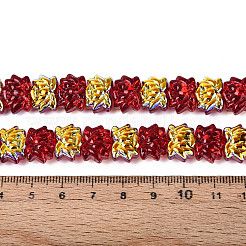 Baking Paint Electroplate Transparent Glass Beads Strands&nbsp;EGLA-N020-04A