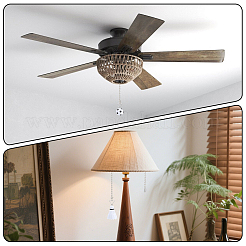 6Pcs 6 Styles PU Leather Charms Ceiling Fan Pull Chain Extenders&nbsp;HJEW-SP0001-76