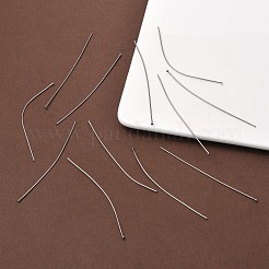 変色しにくい304ステンレススチール製フラットヘッドピン  ステンレス鋼色  65x0.7mm  21ゲージ  ヘッド：1.5mm&nbsp;X-STAS-R046-65mm