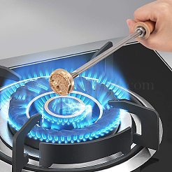 スタンピングエンボスはんだ付け真鍮にスタンプ  ケーキ/木用  鹿の模様  30mm&nbsp;AJEW-WH0113-15-213