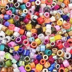 ガラスシリンダーシードビーズ  混合スタイル  ミックスカラー  1.5~2.5x1.5~2mm  穴：0.9~1.2mm  約45000個/450g&nbsp;SEED-XCP0001-40