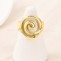 Brass Cuff Rings&nbsp;RJEW-D333-02G