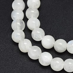 天然レインボー ムーンストーン ビーズ 連売り  ラウンド  8mm  穴：0.8mm  約48~50個/連  15.3~15.9インチ（39~40.5cm）&nbsp;G-F602-03-8mm