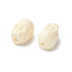天然タグアビーズジュエリー  オーバル  ナットビーズ  古いレース  10.5x10.5x15.5mm  穴：1.6mm&nbsp;WOOD-V001-07