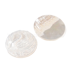 Natural White Shell Cabochons&nbsp;SSHEL-C012-10