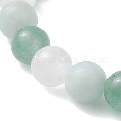 Natural Quartz Crystal & Green Aventurine & Amazonite Beads Stretch Bracelets for Women&nbsp;BJEW-TA00704-01