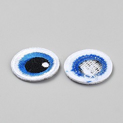 ポリエステル製アイクロスパッチ  ブルー  20.5x19x1.5mm&nbsp;PATC-WH0110-06A