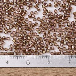 MIYUKIデリカビーズ  シリンダー  日本製シードビーズ  11/0  （db1759)スパークリングベージュ裏地アメジストab  1.3x1.6mm  穴：0.8mm  約2000PCS /ボトル  10 G /ボトル&nbsp;SEED-JP0008-DB1759