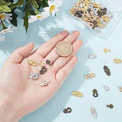 40セット4色のミニ合金ベルトバックル  人形の服のアクセサリー  人形作り用  ミックスカラー  9x18.5x2mm  穴：0.8mm  10セット/カラー&nbsp;DIY-FG0002-77