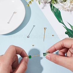 4Pcs 2 Colors Rhodium Plated 925 Sterling Silver Locket Style Planet Pinch Bails&nbsp;STER-SC0001-71A
