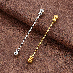 2Pcs 2 Colors Brass Tie Clip&nbsp;AJEW-CY0002-65