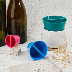3個 3スタイル ABSプラスチックリムコーン陶器ツール  セラミックリムシェイパーコーン  ミックスカラー  39.5~60x49~100mm  内径：42.5~91x19~45.5mm  1個/スタイル&nbsp;AJEW-FH0006-60