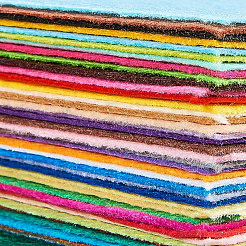Square Non Woven Fabric Embroidery Needle Felt for DIY Crafts&nbsp;DIY-BC0003-02