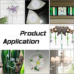 30Pcs Transparent Glass Mosaic Tiles&nbsp;DIY-OC0009-39A