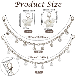 2Pcs 2 Styles Alloy Shoe Decoration Chain&nbsp;AJEW-GF0011-22