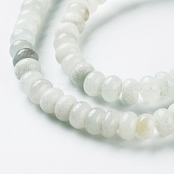 Natural Flower Amazonite Bead Strands&nbsp;G-R403-4x6-08