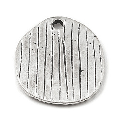 合金ペンダント  フラットラウンド  個性的なアクセサリー  足跡  20.5x18.5x2mm  穴：2mm&nbsp;LS-PALLOY-D017-02F-AS