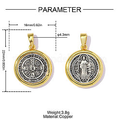 Brass Pendants&nbsp;KK-OY001-36G