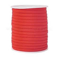 小さな弾性スパンデックス糸  habotaiスカーフコード  レッド  5x3mm  約21.87ヤード/ロール（20メートル/ロール）&nbsp;NWIR-JP0004-02