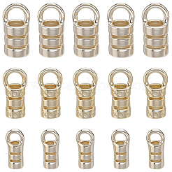 30Pcs 3 Styles Brass Cord Ends&nbsp;KK-BBC0026-08G