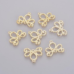 合金コネクター  花  ゴールドカラー  無鉛の  ニッケルフリー及びカドミウムフリーの  21x21x1.5mm  穴：1mm&nbsp;LS-EA11609Y-NFG