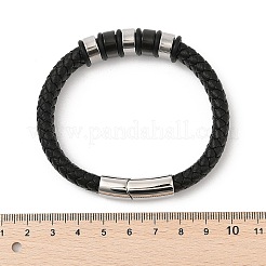 Braided Leather Cord Bracelets for Men&nbsp;BJEW-Z081-11P-01