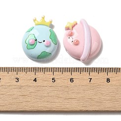 Cartoon Cloud & Rainbow & Earth & Planet Opaque Resin Decoden Cabochons&nbsp;RESI-R443-03