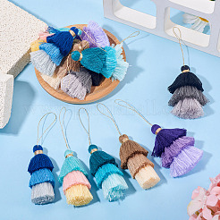12Pcs 6 Styles Nylon Thread Tassel Big Pendant Decorations&nbsp;FIND-TA0009-18