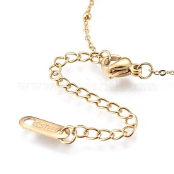 304 Stainless Steel Pendant Necklaces&nbsp;NJEW-K120-14G