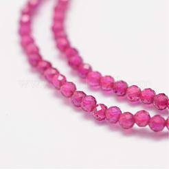 Glass Imitatoin Red Corundum Beads Strands&nbsp;G-K182-2mm-17