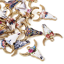 20Pcs 10 Styles Zinc Alloy Enamel Pendants&nbsp;ENAM-BG0001-01