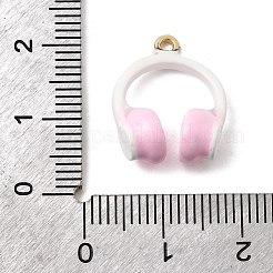 Brass Enamel Pendants&nbsp;KK-K274-11G-02