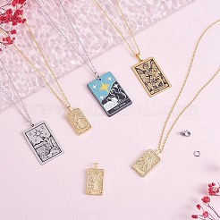 DIY Jewelry Tarot Pendant Necklace Making Kits&nbsp;DIY-SZ0009-78
