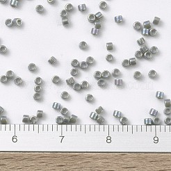 MIYUKIデリカビーズ  シリンダー  日本製シードビーズ  11/0  (db0168) 不透明グレー ab  1.3x1.6mm  穴：0.8mm  約10000個/袋  50 G /袋&nbsp;SEED-X0054-DB0168