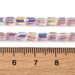 Electroplate Glass Beads Strands&nbsp;EGLA-D031-01-08