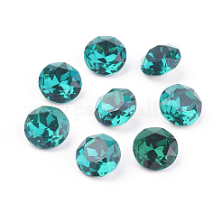 Pointed Back & Back Plated Glass Rhinestone Cabochons&nbsp;RGLA-J012-8mm-229