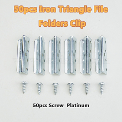 Iron Triangle File Folders Clip&nbsp;FIND-WH0427-98P