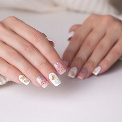 3D Bronzing Moon Sun Star Nail Art Stickers&nbsp;DIY-WH0449-47