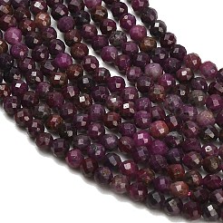 Natural Ruby Beads Strands&nbsp;GG-CBA77FB-B09-3mm