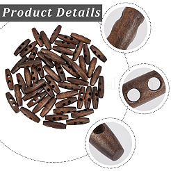 70Pcs Natural Wood Buttons&nbsp;WOOD-GF0002-28A