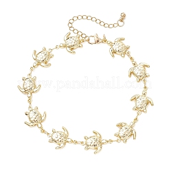 304 Stainless Steel Turtle Link Chain Bracelets for Women&nbsp;AJEW-AN00770