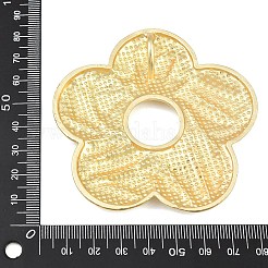 合金ビッグサイズペンダントトップ  マットゴールドカラー  花  75.5x78x7mm  穴：7.5x13mm&nbsp;X-FIND-I074-01MG-03