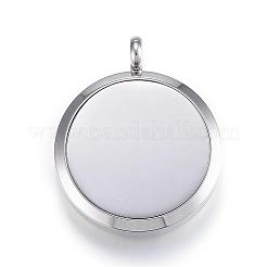 316 Surgical Stainless Steel Diffuser Locket Pendants&nbsp;STAS-E112-20