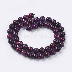 Natural Tiger Eye Bead Strands&nbsp;G-E468-E01-8mm