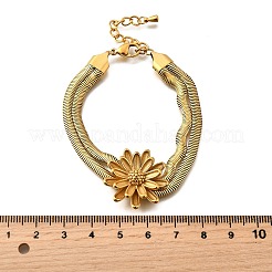304 Stainless Steel Multi-layer Bracelets&nbsp;BJEW-M135-02B-G
