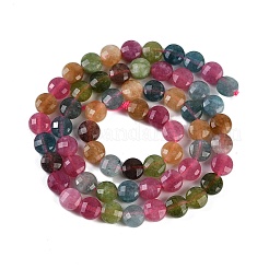Natural White Jade Imitation Tourmaline Beads Strands&nbsp;G-H062-B01-02