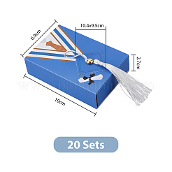 Graduation Gown Rectangle Paper Drawer Candy Boxes&nbsp;CON-WH0094-02B