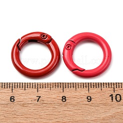 30 個 15 色の亜鉛合金スプリングゲートリング  丸いリング  ミックスカラー  20x3.5mm  7ゲージ  内径：13mm  2個/カラー&nbsp;FIND-PH0006-47