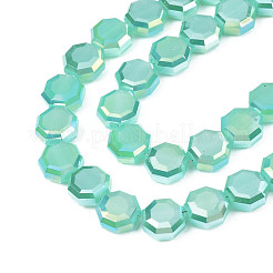 Electroplate Glass Beads Strands&nbsp;EGLA-N002-27-E05