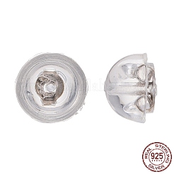 Anti-Tarnish Rhodium Plated 925 Sterling Silver Ear Nuts&nbsp;STER-E062-01P